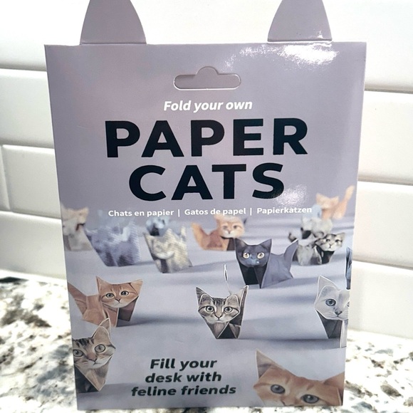 Other - Fold Your Own Paper Cats Origami Kit! 50 Sheets - Multiple Breeds and Sizes! NWT
